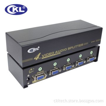 4 Port VGA Splitter with Audio